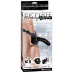 Полый страпон Extreme Hollow Strap-On чёрного цвета - 25 см.