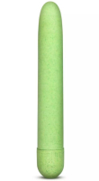 Зелёный биоразлагаемый вибратор Eco - 17,8 см.