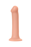 Телесный фаллос на присоске Silicone Bendable Dildo XL - 20 см.