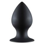 Чёрная анальная пробка Thick Anal Plug Medium - 9,5 см.