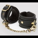 Черные наручники Bound to You Faux Leather Wrist Cuffs