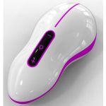 Бело-розовый вибростимулятор Mouse