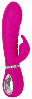 Лиловый вибратор-кролик Super Soft Silicone Rabbit Vibrator - 20,2 см.