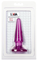 Фиолетовая анальная пробка BUTT PLUG - 9,5 см.