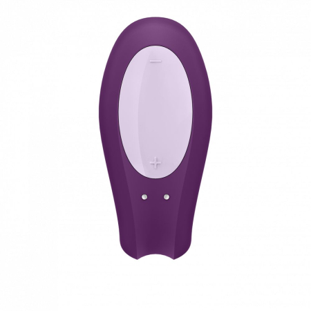 Фиолетовый вибратор для пар Double Joy с управлением через приложение