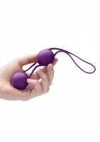 Фиолетовые вагинальные шарики Geisha со шнурком