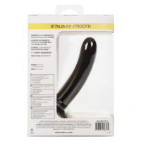 Черный анальный стимулятор Silicone Smooth Probe - 15,25 см.