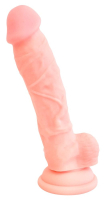 Реалистичный фаллоимитатор из силикона Medical Silicone Dildo - 18 см.