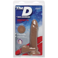 Фаллоимитатор-мулат The D Perfect D 7  Caramel - 17,8 см.