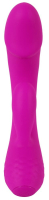 Лиловый вибратор-кролик Super Soft Silicone Rabbit Vibrator - 17,7 см.