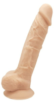 Телесный реалистичный фаллоимитатор DILDO 9INCH FLESH - 22,9 см.