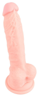 Реалистичный фаллоимитатор из силикона Medical Silicone Dildo - 18 см.