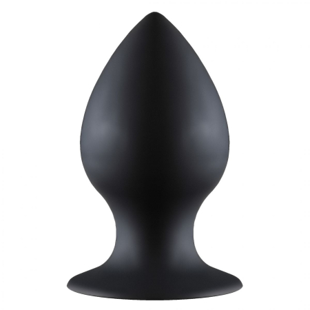 Чёрная анальная пробка Thick Anal Plug Medium - 9,5 см.