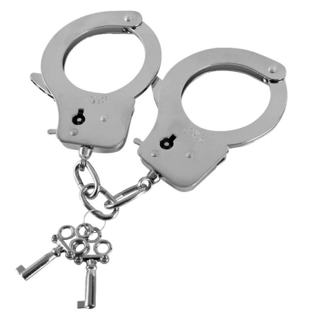 Наручники из листового металла с ключами Metal Handcuffs