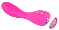 Розовый силиконовый вибратор G-Punkt-Vibrator - 16,7 см.