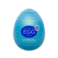 Мастурбатор-яйцо с охлаждающей смазкой EGG Wavy Cool