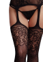 Эффектный комбинезон со стразами Suspender Rhinestone Bodystocking