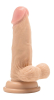 Телесный фаллоимитатор Realistic Cock 6  With Scrotum - 15 см.